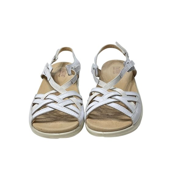 Hotter Comfort Concept Maisie STD White Leather Sandals Size UK 7 EU 41 USA 9 Wi - Picture 1 of 11